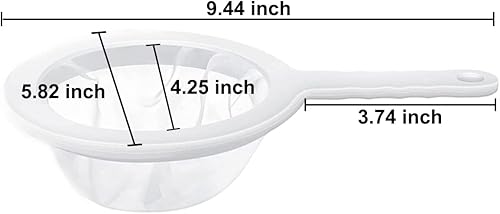 Miniatura 2 de 3 coladores de malla de nailon, colador de malla fina de plástico para té, leche de soja, café (malla 120200400)