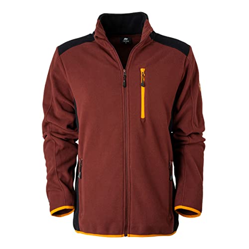 FORSBERG Brodir III, bequeme Fleecejacke, leicht, hochwertig und stylisch, Farbe:bordeaux, Größe:L