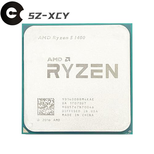 Processeur Ryzen 5 1400 Quad-Core 3,2 GHz Socket AM4 YD1400BBM4KAE