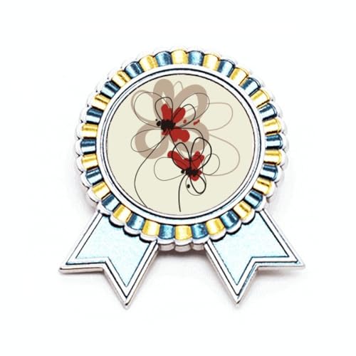 Broche fleur en métal M pour veste manteau et écharpe femme