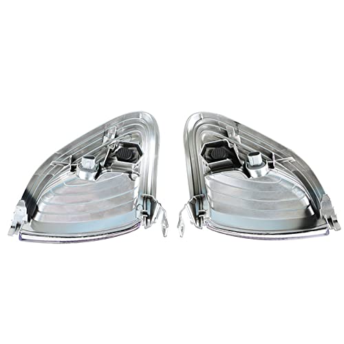 Wflnhb Front Driver And Passenger Side Parking/Side Marker Lights Replacement For Toyota Tacoma 2001-2004 Side Marker Corner Lights W/Chrome Trim 8162004090B0 To2521162 #TOP2