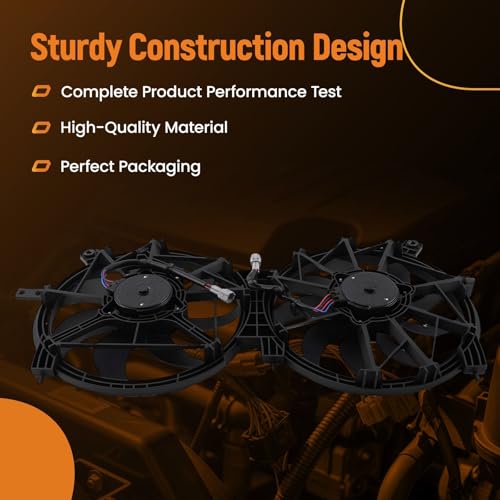 Image of maXpeedingrods Radiator Cooling Fan Assembly for Nissan Altima 2.5L 4-Door 2019-2022, 214816CA0A 214816CA1A 624300