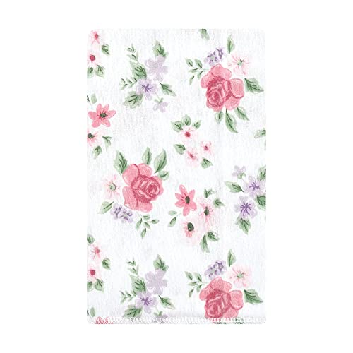 Image of Hudson Baby Unisex Baby Cotton Flannel Burp Cloths, Tea Party, One Size