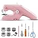 Handnähmaschine, Mini Nähmaschine, Tragbare Handnähmaschine, mit Nähzubehör für Anfänger, Schnell Nähende Elektrische Nähmaschine, DIY Nähmaschines für Kleidung, Stofftiere, Kissen, Vorhänge, Puppen