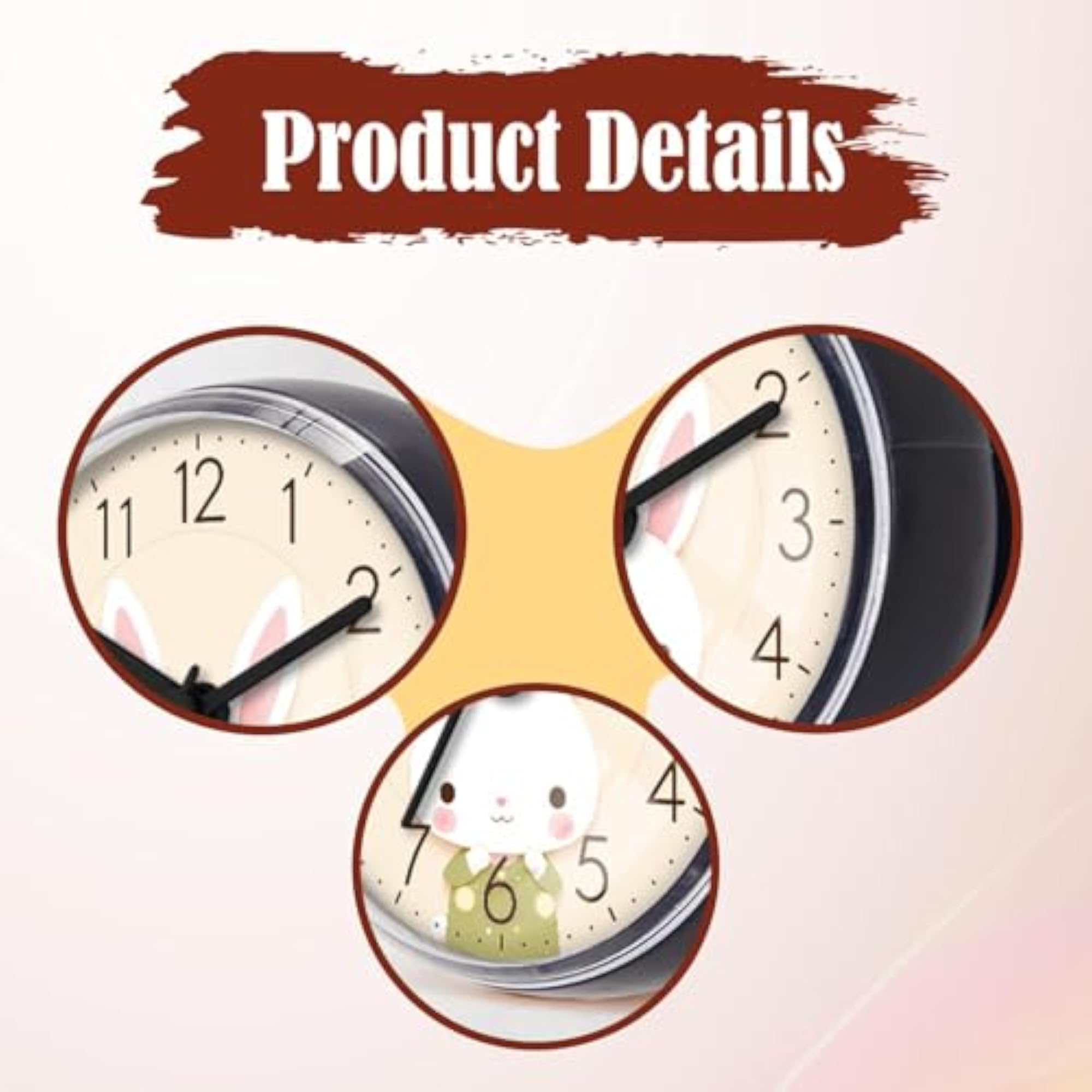Shower Wall Clock Waterproof Bathroom Shower Clock