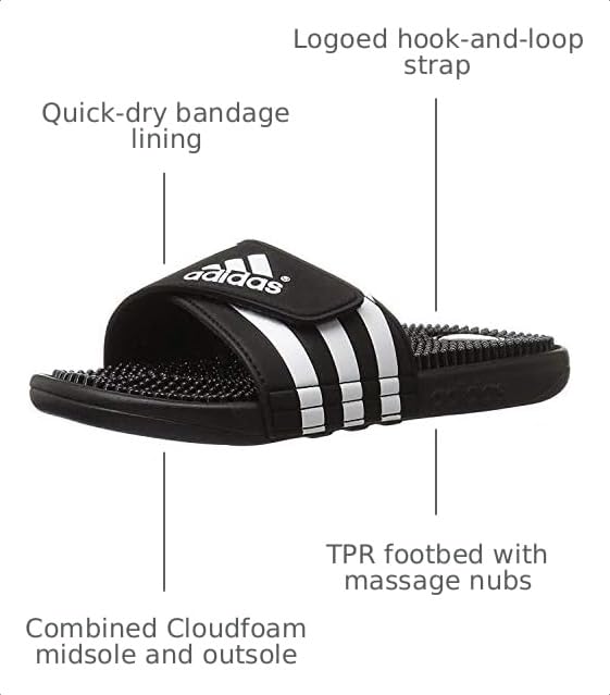 Image of adidas Men's Adissage Comfort Slide Sandals