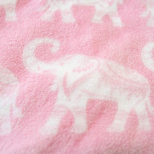 Avafort Velvet Plush Home Fleece Throw Blanket For Couch Sofa Bed, Warm Elegant Fuzzy Flannel Blanket For Kid Baby Adults Or Pet, Lightweight Soft Cozy Warm Luxury Microfiber Blankets (Elephant Pink) #TOP2
