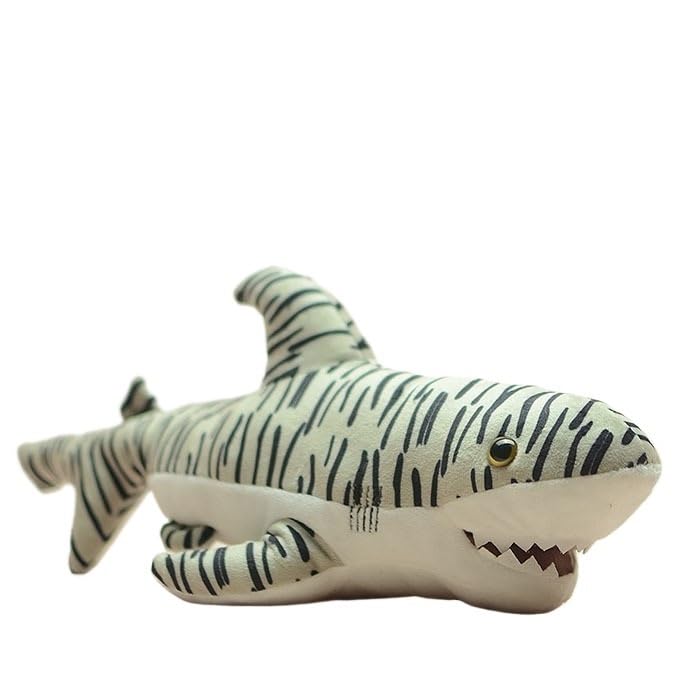 Poupée cadeau éducatif tigre requin peluche réaliste océan