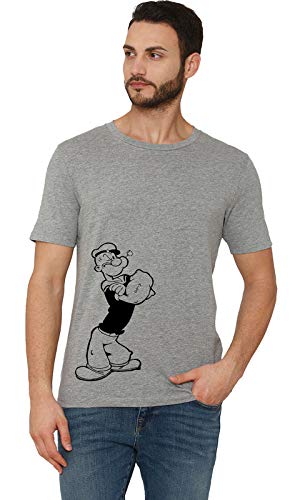 WorkshopPOPOYE Men's T Shirts Cartoon Funny Trending Tshirt Cotton Graphic Tee Shirt Round Neck Tshirts Cool Shirt