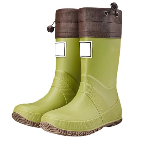 Kids Rain Boots Boys Girls Lightweight Non Slip Rubber Boots Waterproof Rainboots Easy-on Playing Hiking Outdoor Shoes