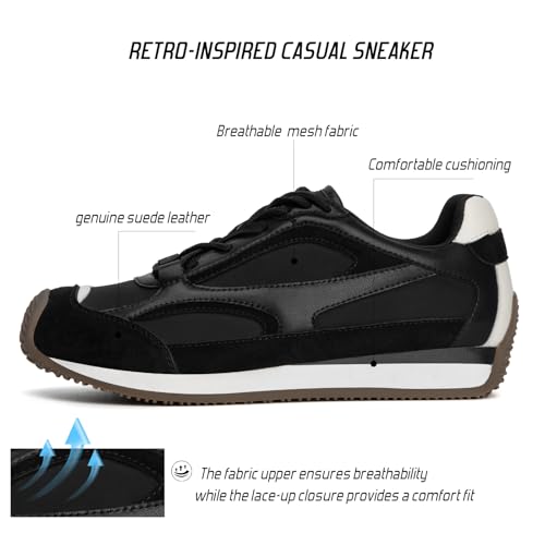 Image of Casual Sneakers for Women Lace Detail Elegant Ribbon Lace-Up Fashion Sneakers with Leather Upper Memory Foam Insole and Trendy Casual Shoes for Women