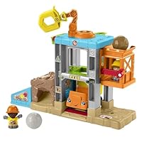 Fisher-Price Little People Load Up ‘n Learn Construction Site, musical playset with dump truck for toddlers and preschool kids ages 18 months to 5 years