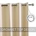 YGO Living Room Beige Blackout Valance Decoration Curtain Panels Privacy Protected Noise Reduce Tiers for Window Dressing Room Darkening 52 Wide x 36 Long per Panel Beige 2 Pcs