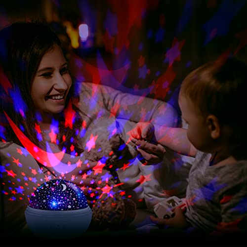 Dcaut Star Projector Night Light For Kids, 360 Degree Rotating Projector Lamp With Ocean World & Starry Theme, 16 Colors Mode, Gifts For 2-12 Year Old Girls Boys For Nursery Bedroom #TOP6
