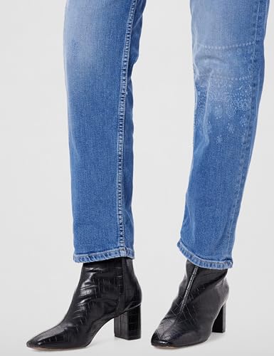 Image of Marks & Spencer Womens Light Wash High Rise Boyfriend Fit Jeans