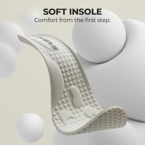 NORTIV 8 Women's Slip on Walking Shoes Hands Free Non-Slip Lightweight Gym Workout Casual Comfort Breathable Running Tennis SwiftSleek Fashion Sneakers,Size 8.5,White,NWUMWA2401