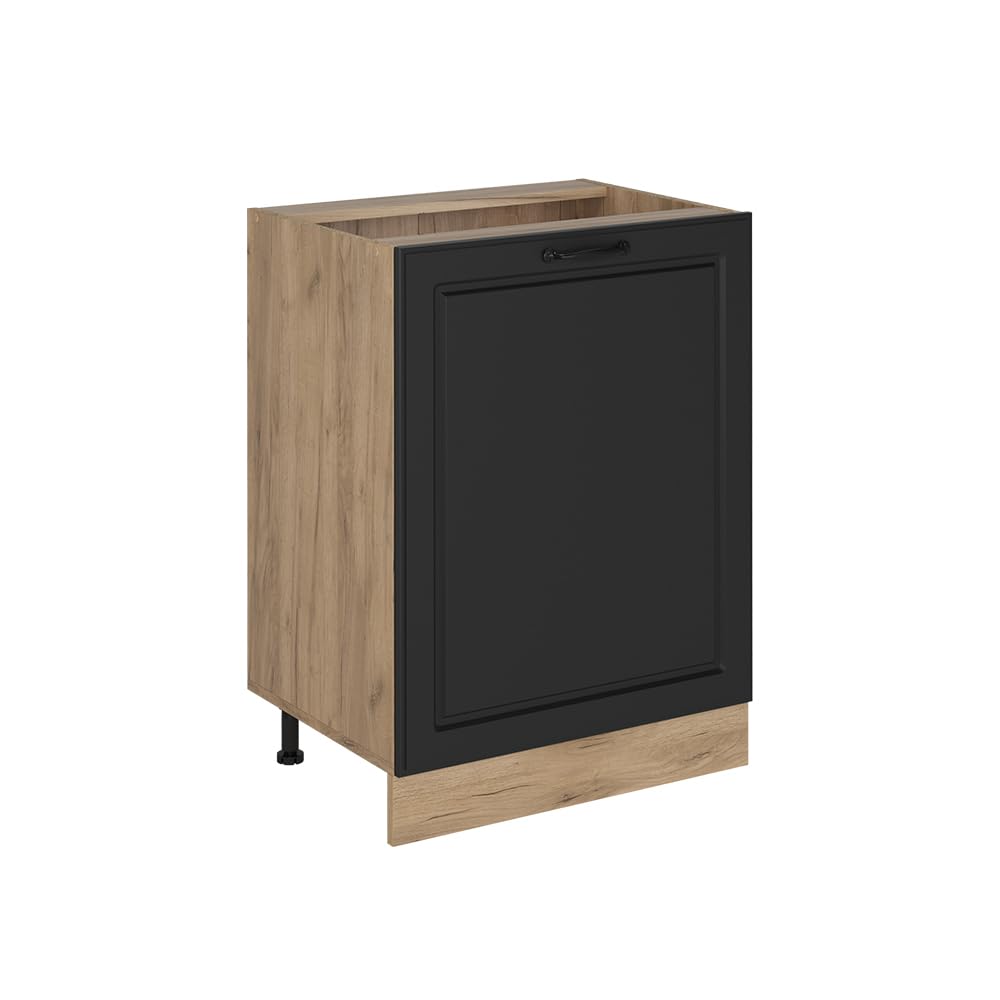 Vicco Kitchen base cabinet Raul, Anthracite Shaker Style/Goldkraft oak 60 cm — image 1