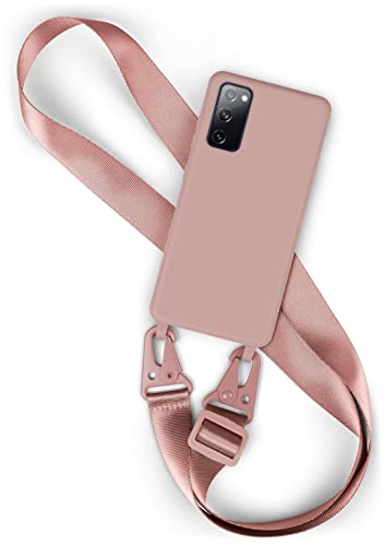 Housse Samsung S20 FE cordon amovible moex chaîne téléphone robuste rose