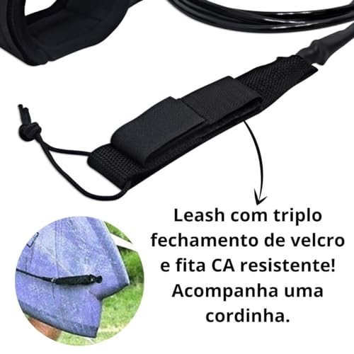 Leash Prancha de Surf Longboard 9pés Duplo Distorcedor em Nó Simples Strap Long Coridnha de Panturri