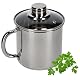 Simmertopf KADAX hoher Topf mit dichtem Glasdeckel, 1.2L