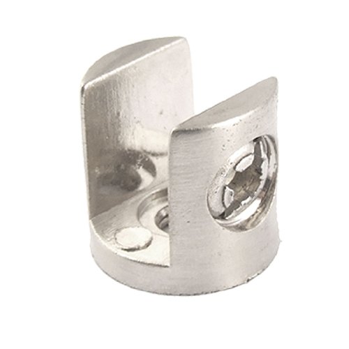 Aexit Adjustable Screw Round Base Clip Clamp for 8-12mm Thick Glass (a7aa553046625b5c06ec5dc25b024ccb)