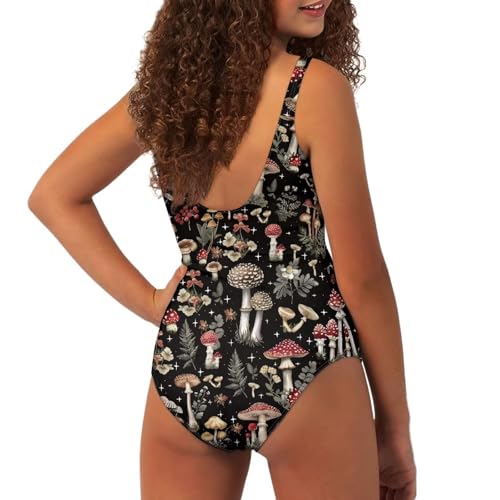 One Piece Swimsuit for Girls Teens Bathing Suits Athletic Summer Swimwear 7-20Y4