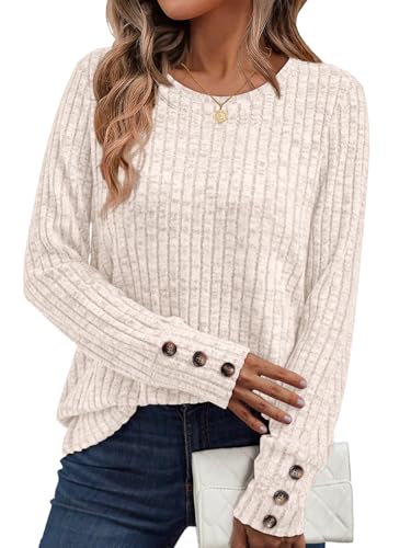 AUTOMET Women's Long Sleeve Shirts Fall Sweaters Lightweight Cute Tunic Tops Trendy Fashion Clothes...
