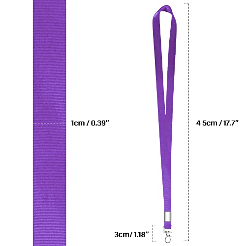 hoinya Schlüsselband Lanyard Umhängeband 7 Stück Schlüsselbänder für Büro, Ausweis, Handy, Schlüsselbänder, Rot, Blau, Schwarz, Himmelblau, Rosa, Lila, Grün