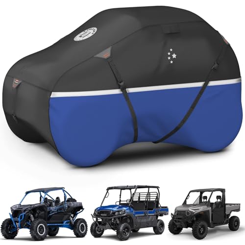 LIBZAKI UTV Covers,420D Heavy Duty Waterproof UTV Cover 2-3 Seaters/4-6