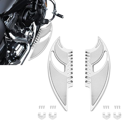 Repose-pieds larges conducteur pour Harley Softail Electra Street Road Glide 1986-2025