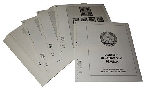 Feuilles pré-imprimées LINDNER Das Original Allemagne RDA 1985-1990 haut de gamme