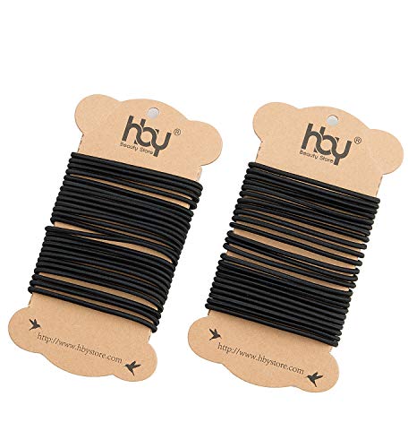 HBY8482; 50 Pics Solid Stretch Pony Elastics Ponytail Holders