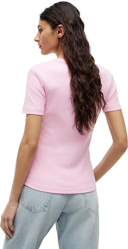 Tommy Hilfiger Damen T-Shirt Kurzarm New Slim Cody mit Rundhalsausschnitt, Rosa (Classic Pink), M – Ansicht 3