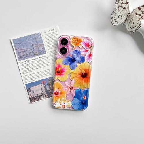 Lovmooful for iPhone 16 Case Cute Hibiscus Flower-Tropical Flower by Lovmooful - Used condition - Image 2
