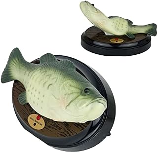 Electronic Fish Toy - Big Mouth Billy Bass Electric Singing And Dancing Fish Toy, Simulation Fish Novelty Spoof Toy, Motion Activated Strange Spoof Singing Fish Toy For Halloween, Decorating, Play