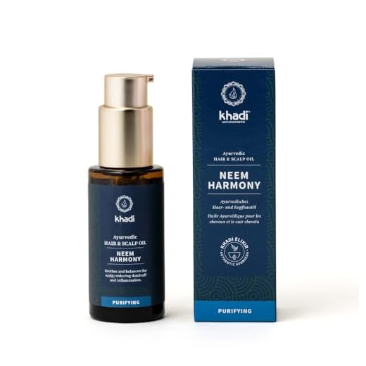 khadi NEEM HARMONY Haaröl - Aktiv gegen Schuppen, Juckreiz & trockene Kopfhaut - 100% natürlich, pflanzlich, vegan & silikonfrei - 50ml