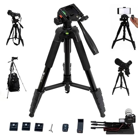 Pleinly T-5 Tripod with Smartphone Holder Cover