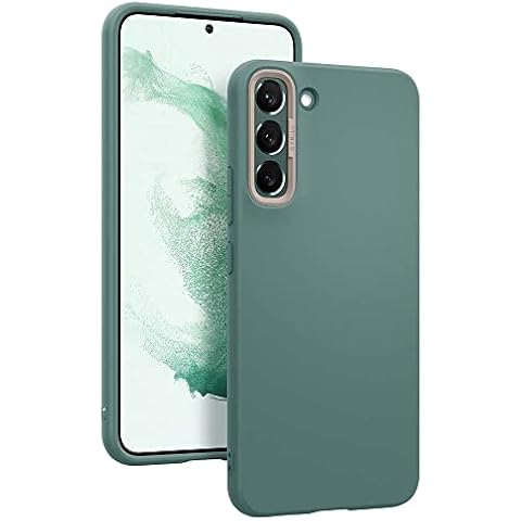 CYRILL by Spigen Color Brick Compatible with Samsung Galaxy S22 [Slim TPU] [PC Camera Ring] Full-Body Shockproof Protective Case for Galaxy S22 Case (2022) - Kale Cover