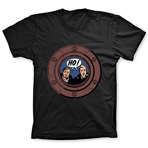 T-shirt Blake et Mortimer HO noir coton imprimé graphique S