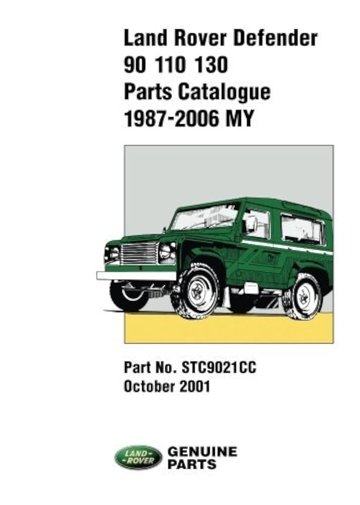 アクセサリー Parts Catalogue Defender 110 1995 Land Rover Defender 90-110-130 Parts Catalogue 1987-2001 On