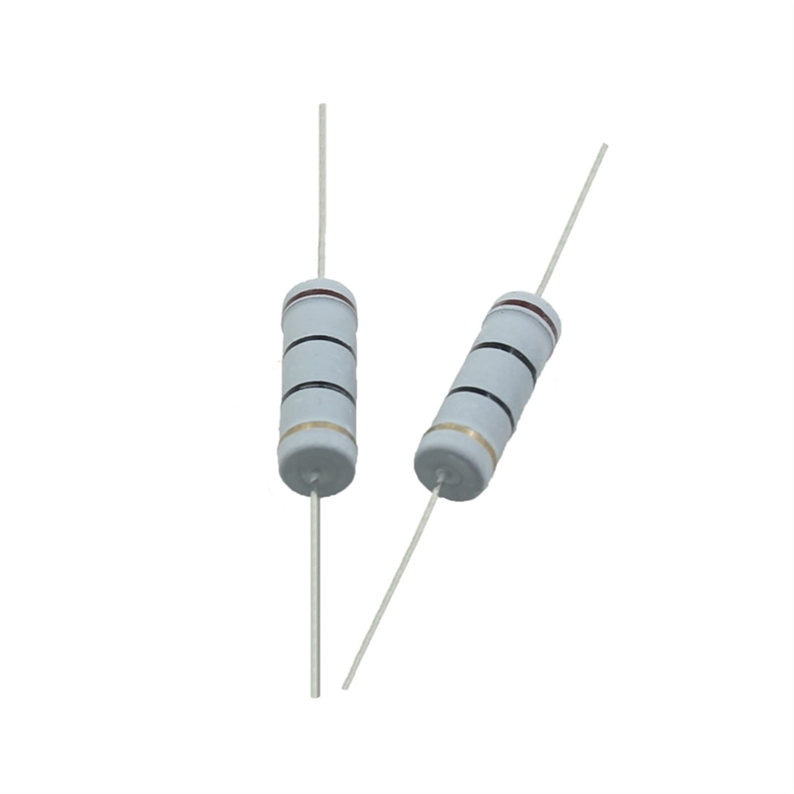 Resistencias 50 Piezas Resistencia de película de Carbono de 5 W, Resistencia de tolerancia del 5 por ciento, for proyectos electrónicos y experimentos (Color : 3.9m)