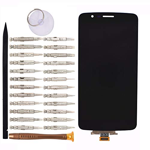 Image of LCD Screen Display with Digitizer Touch Panel Without Bezel Frame Compatible with LG Stylus 3 LS777 K10 Pro M400DK(Black)