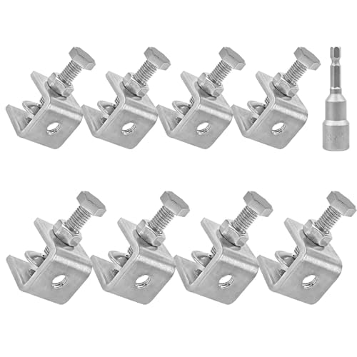 304 Stainless Steel C-Clamps,20mm Mini Tiger Clamps for Woodworking,C-Clamp 8 pack