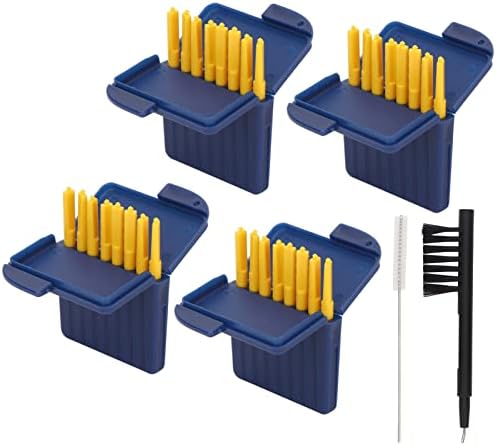 32Pcs Hearing Aid Wax Guards, Replacement Wax Filters for Starkey Hearing Aid Wax Guard Filters, Hearing Aids Earwax Catcher with Cleaning Brush, Hear Clear Removal and Replacement
