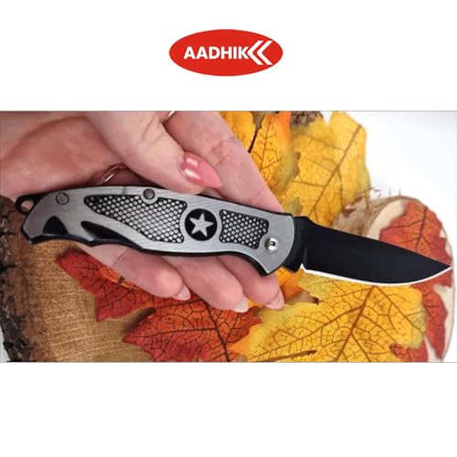 Image of AADHIK Star Shield Knife Manual Multipurpose Carbon Steel Blade for Kitchen, Home & Office Use - Compact Knife Tool Home Essential Accessories (Pack of 1)