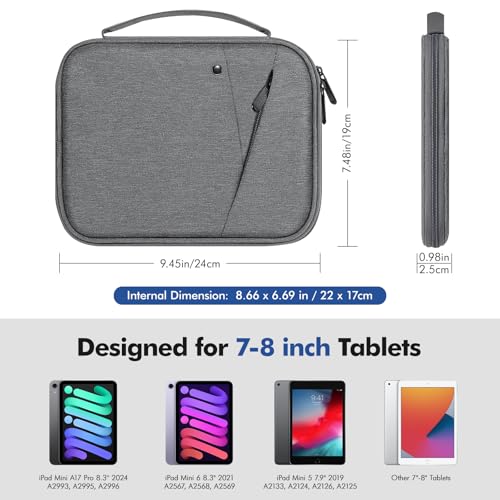 Image of MoKo 7-8 Inch Tablet Sleeve Carrying Case Padded Protective Bag with Handle