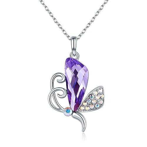 Collier avec pendentif papillon pour femmes et bijoux élégants de fête