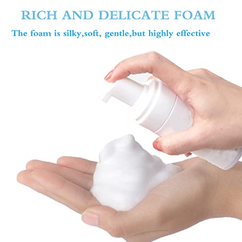 Shmian Lash Shampoo For Lash Extensions, Lash Fan With 50Ml Eyelash Foam Cleanser And 50 Pcs Eyelash Brush And Rinse Bottle Oil Free/Sulfate Free Eyelash Wash Remover thumb #3