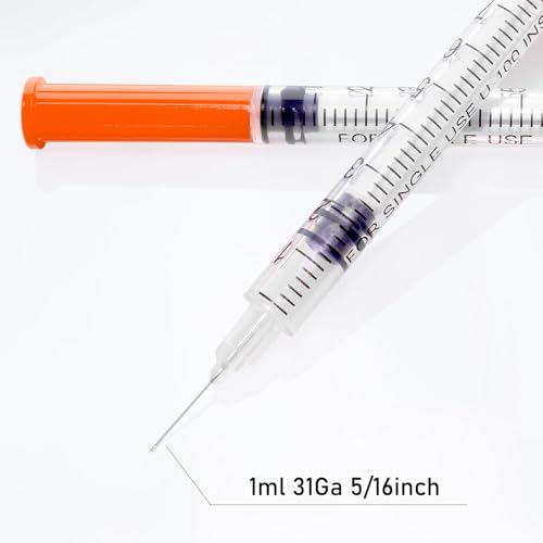 U-100 1cc 31g 5/16" (8mm) Syringes, Individually Wrapped Pack of 20 - Image 5