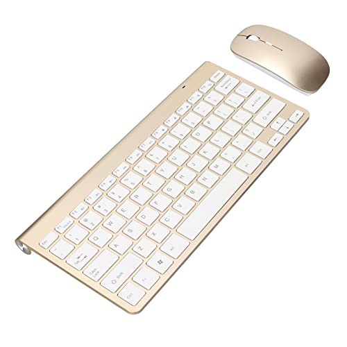 Keyboard Mouse Combo, Ultra Thin Computer Keyboard and Mouse Set, Compact Keyboard for Laptop, 10m...